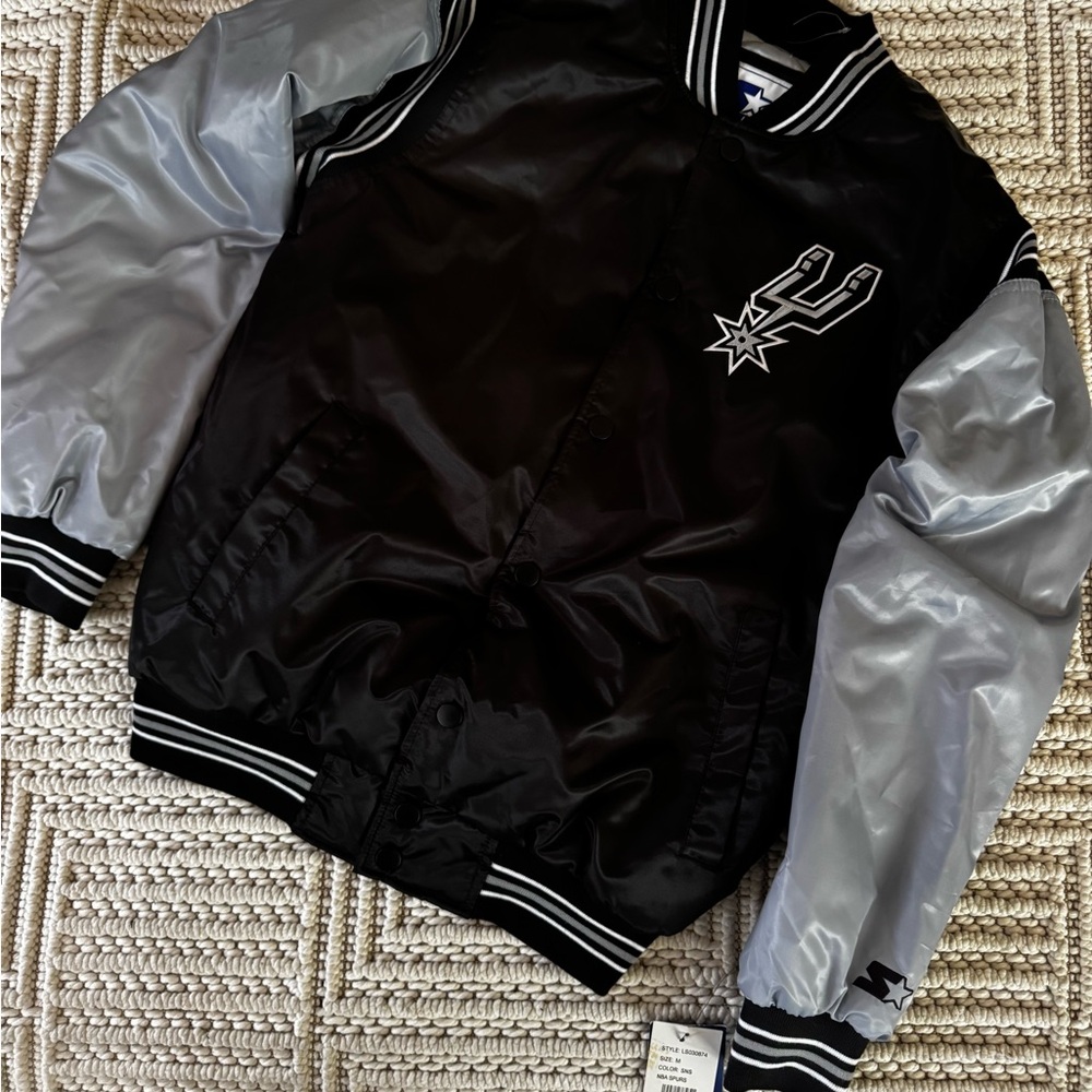 Starter San Antonio Spurs Men’s size medium satin jacket - brand new with tags